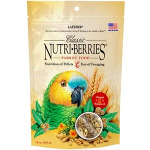 lafeber's nutri berries класик за средни и големи видове папагали 0284 кг