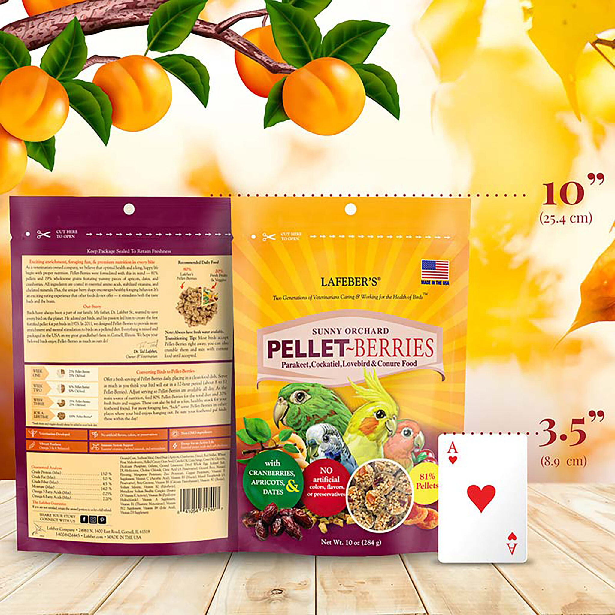 pellet berries Слънчева градина за средни видове папагали
