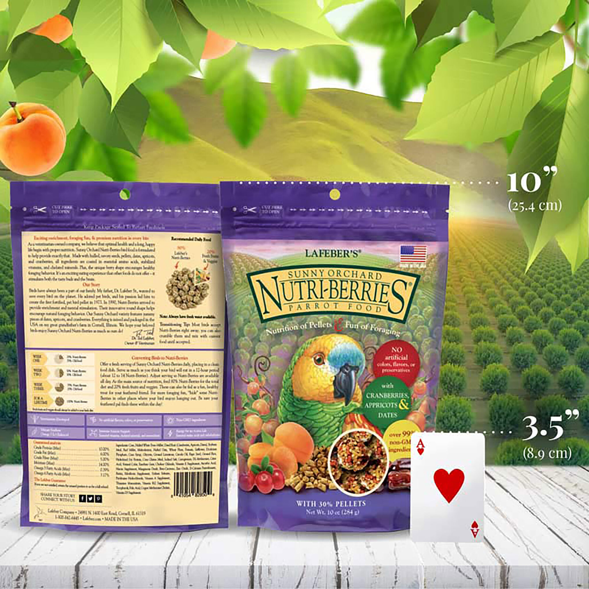 lafeber’s nutri berries Слънчева градина за средни и големи папагали