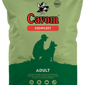 Пълноценна студено пресована гранула с говеждо и агнешко за кучета cavom complete adult
